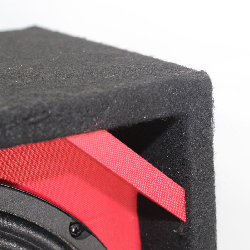 Red Fully Loaded Speaker Box w/ 2x10" Woofers, 6" Driver, 2x4" Tweeters OPEN BOX