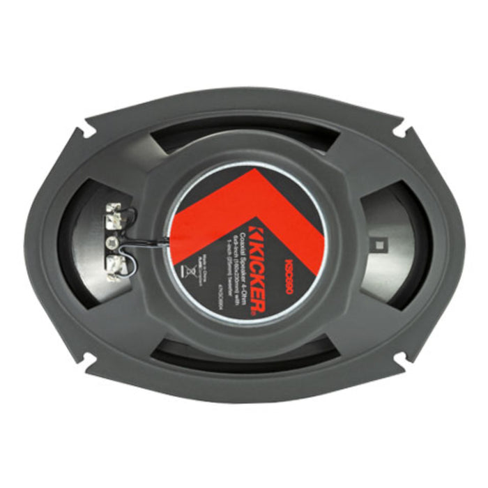 Kicker 6x9" 4 Ohm 300W Peak 2 Way Coaxial Thin Car Audio Loud Speakers KSC6904