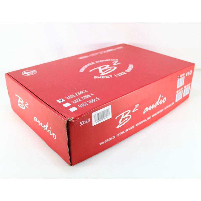 B2 Audio RAGE 2.3K 2300 Watt 2-Channel 2-Ohm Class D Bridgeable Amp REFURBISHED