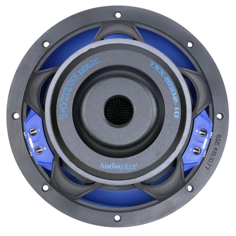 Audiopipe 10" 700W RMS Dual 4 Ohm Double Stack High Power Subwoofer TXX-BDD2-10