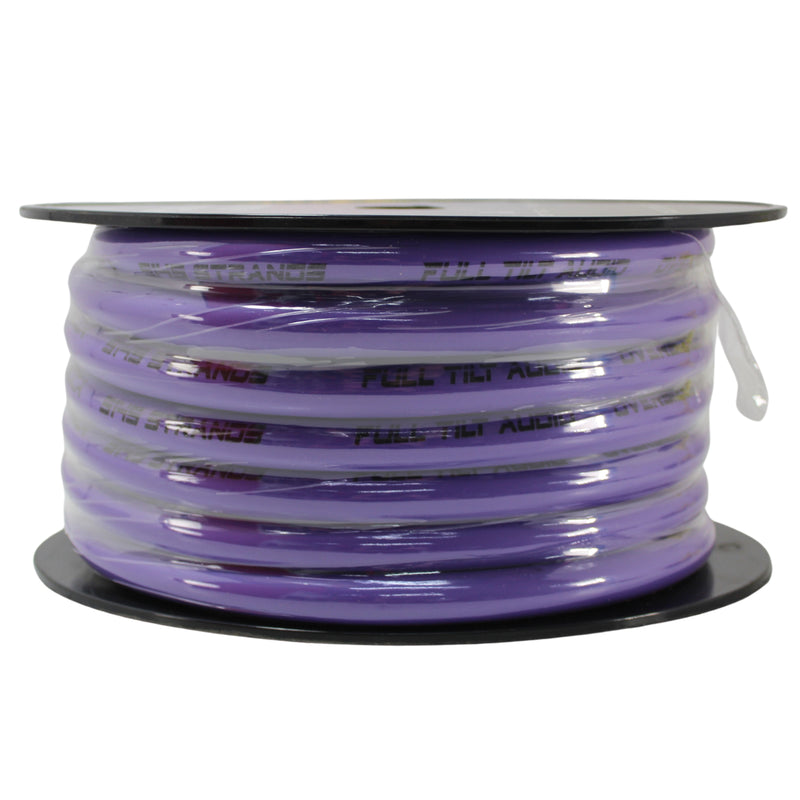 Full Tilt Audio 0 Gauge CCA Power/Ground Wire Purple Lot Cut By The Foot