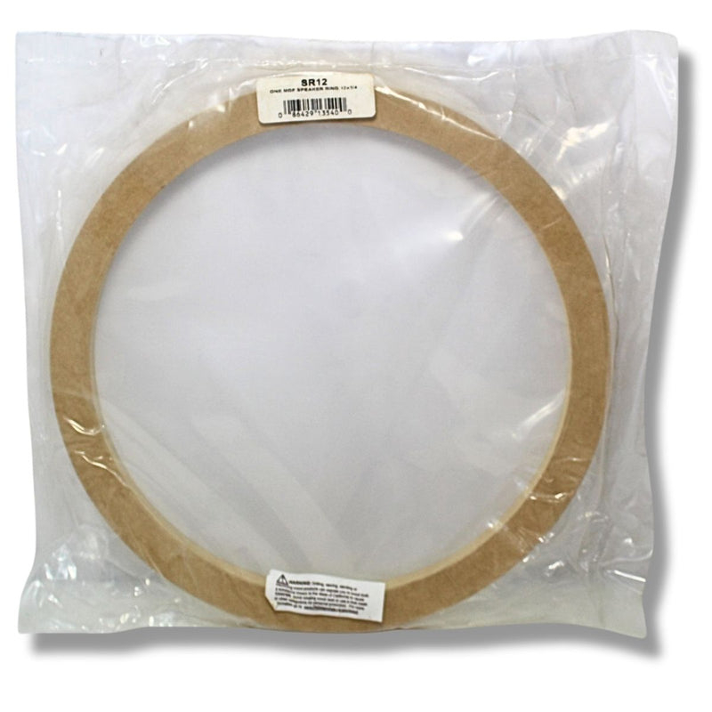 Install Bay 12" High Quality Wood MDF Speaker Spacer Ring Single 3/4" Depth SR12
