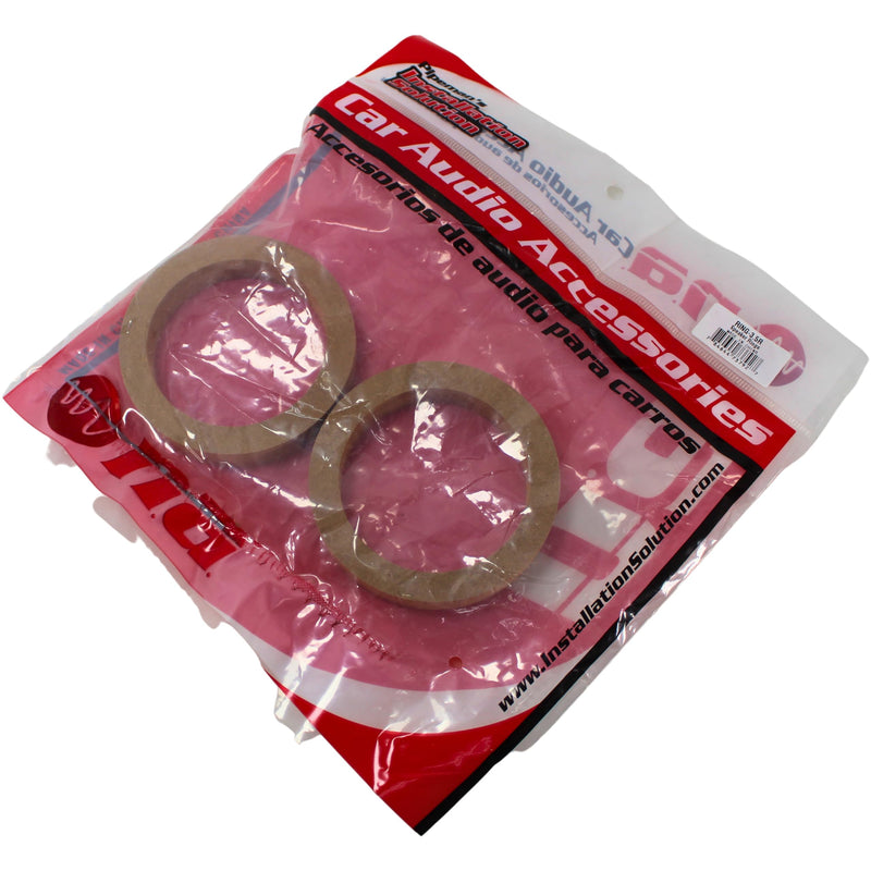 Pipeman's Installation Solution 3.5" Diameter 1/2-inch Spacer MDF Wood Ring Pair