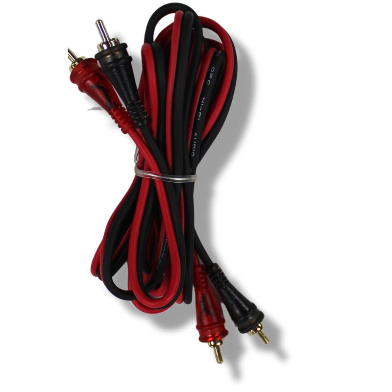 Audiopipe Frosted RCA Cables w/Gold-Plated RCA Connectors (10 Pack) 1.5-25 Feet