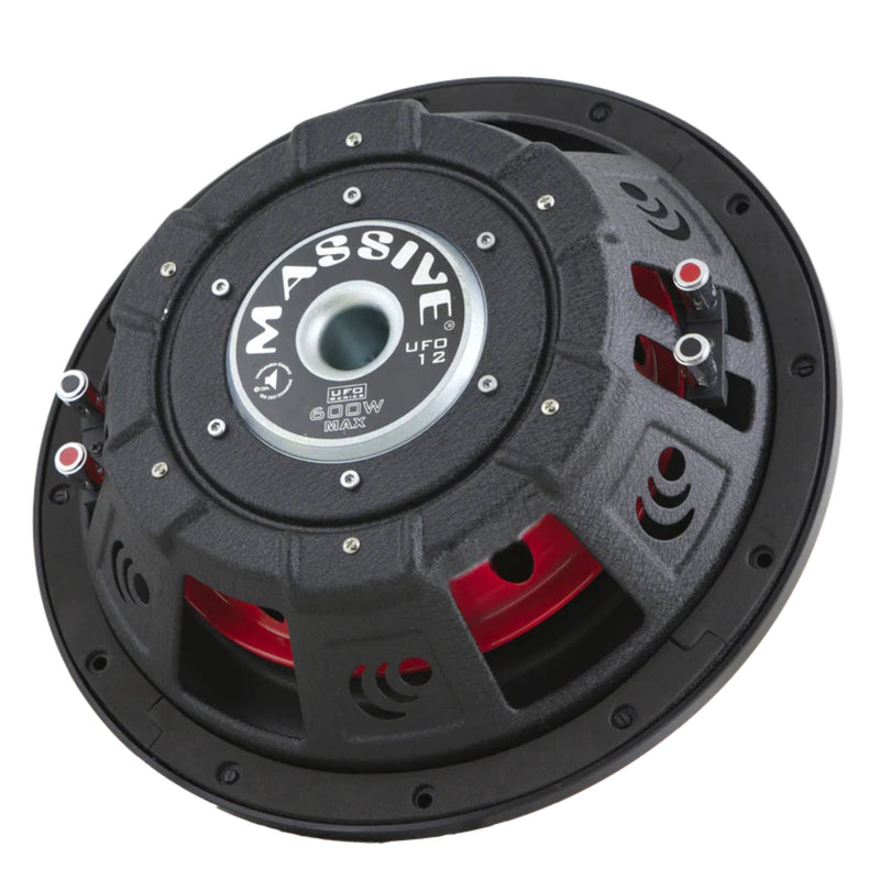 Massive Audio 12" Dual 4-Ohm 300 Watts RMS Slim Subwoofer - UFO12V2