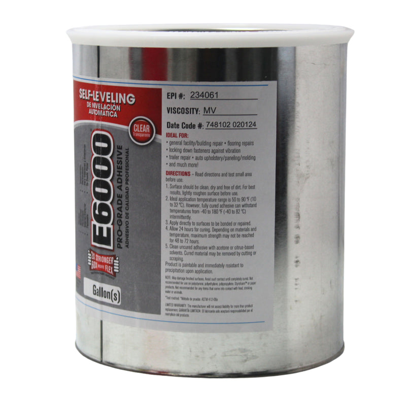 1 Gallon E6000 Industrial Strength Clear Self Leveling Waterproof Adhesive