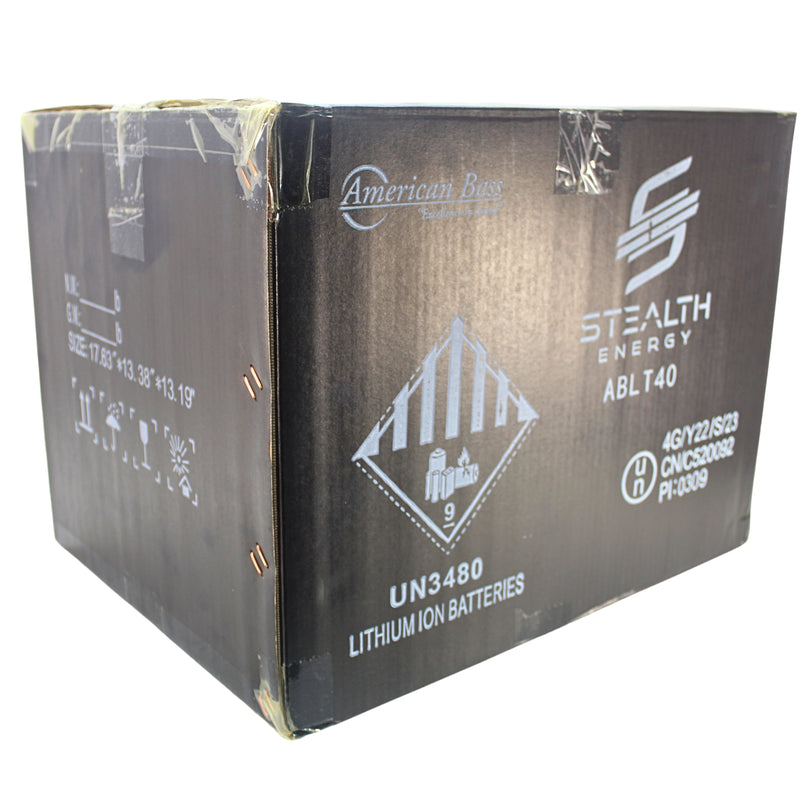 American Bass Stealth Energy Lithium Titanate Battery 13.8v 40AH ABLT40 OPEN BOX