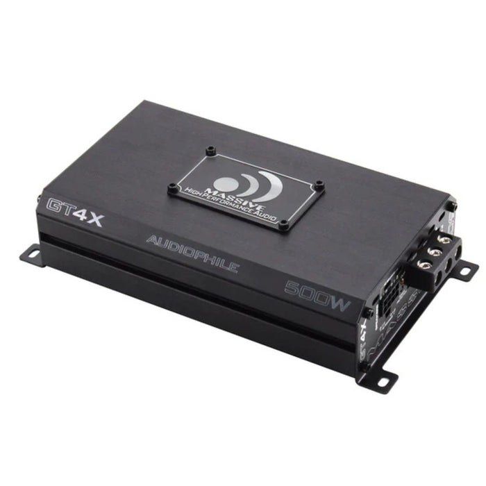 120 Watts RMS 4 Channel  2 Ohm Stable Class D Car Audio Amplifier Massive Audio