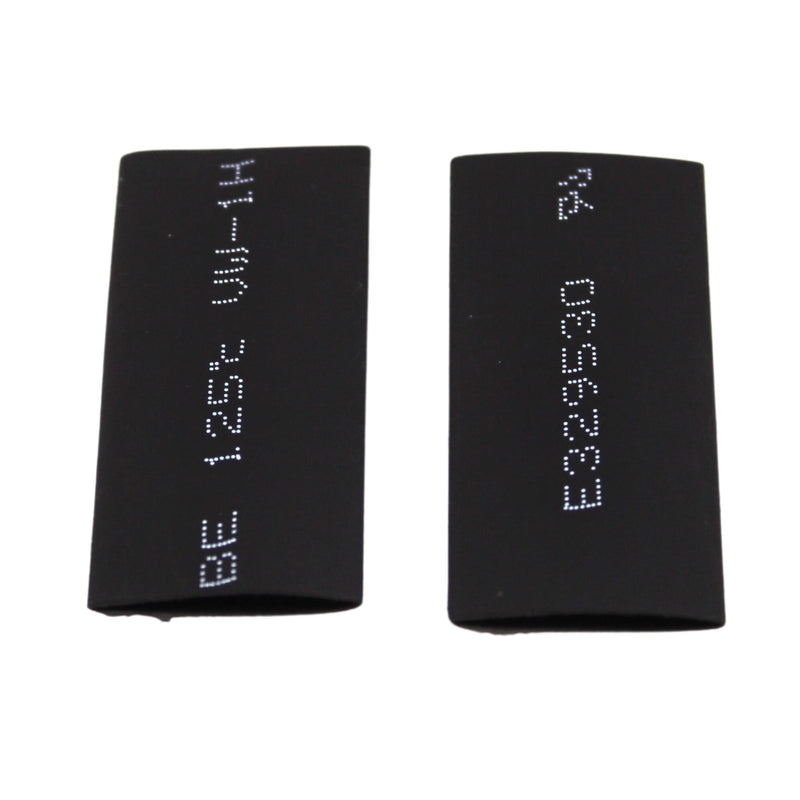 Pair of 4 Gauge 1/4 Inch Solder style Copper Ring Terminal Lugs w/ Heatshrink