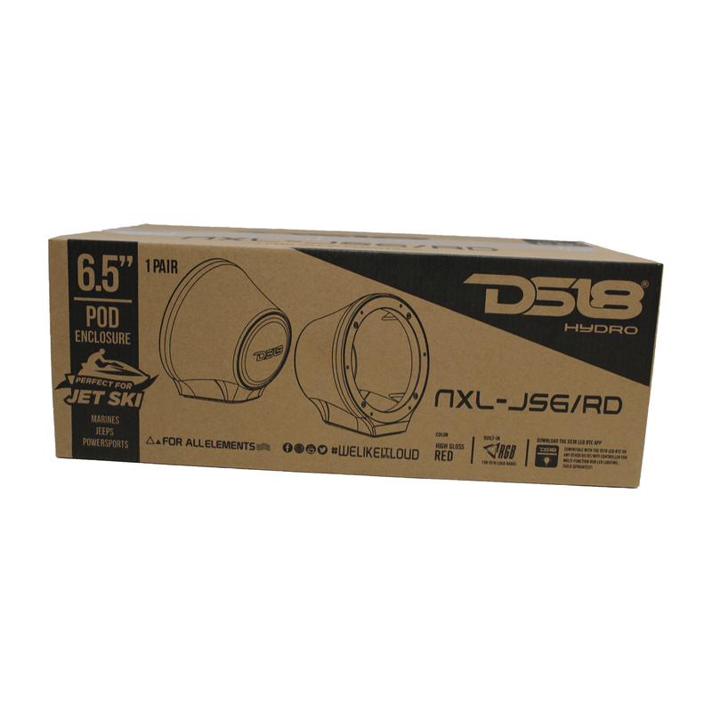 DS18 6" Jet Ski, Marine, Jeep & UTV/ATV Pod Enclosure (NO SPEAKER) NXL-JS6-RD