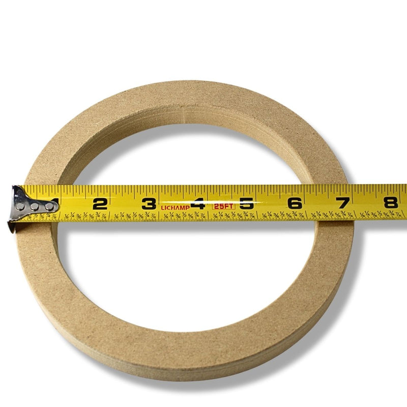 Install Bay 6" High Quality Wood MDF Speaker Spacer Rings Pair 3/4" Depth SR6
