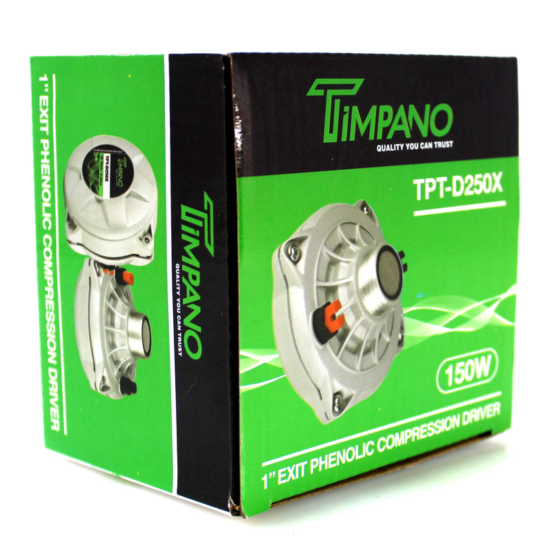 Timpano 1 Inch Exit 75W RMS 8 Ohm 2 Inch VC Phenolic Compression Driver