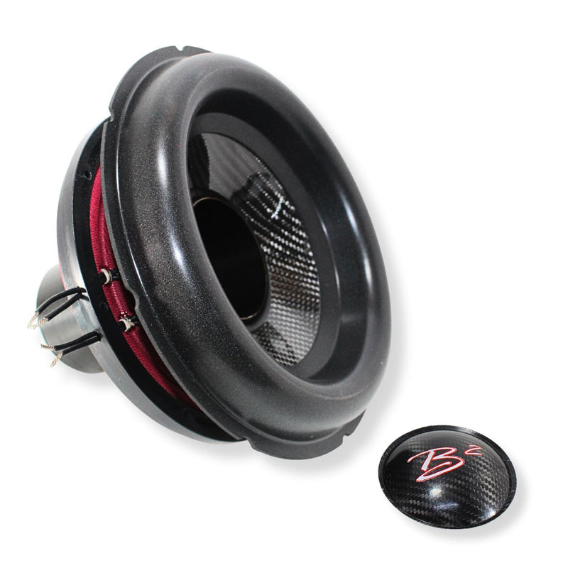 B2 Audio Rampage 10" Re-cone Kit Drop  2-Ohm 3" Coil Carbon Fiber