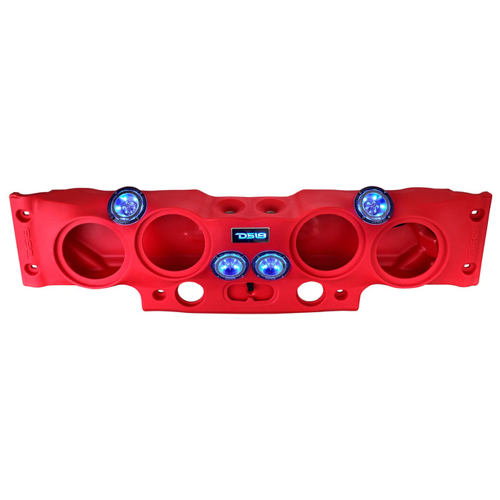 Jeep Wrangler Overhead Sound Bar System w/ 4 Tweeters and 2 Drivers JK JKU