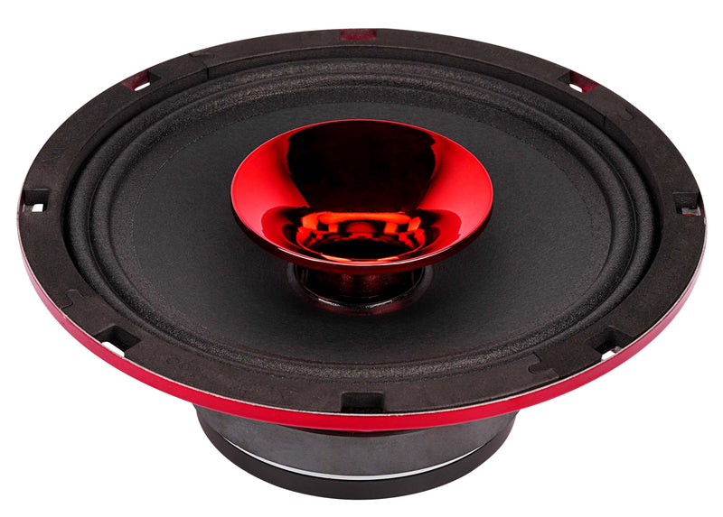 Audiopipe 8" 200W RMS 4 Ohm Red Eye Candy Compression Horn Midrange Coax Speaker