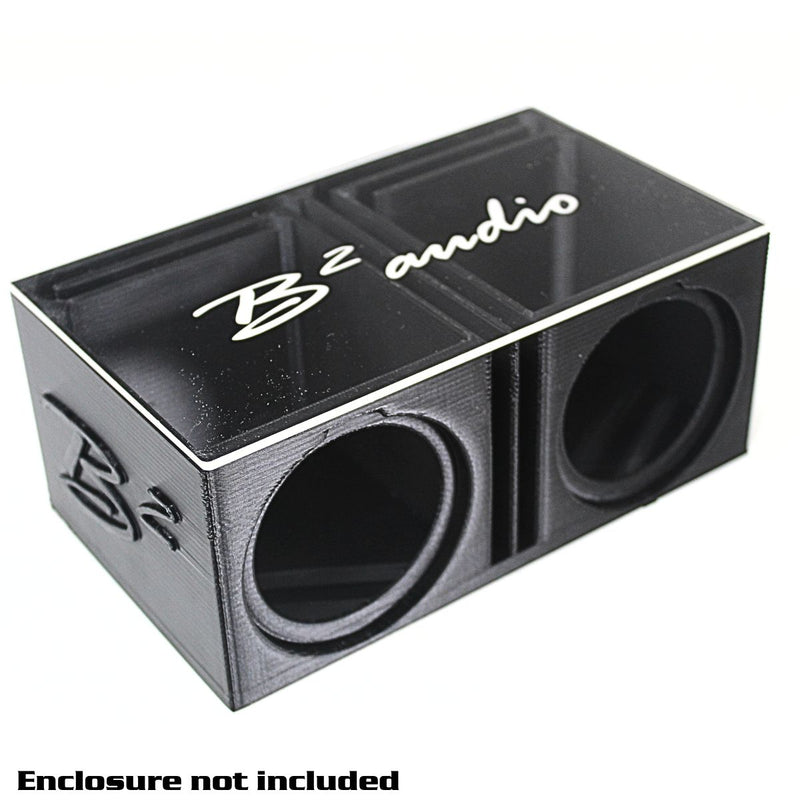 B2 Audio Logo Engraved Acrylic Lid for Dual RIOT 2.5" 3D Boxes