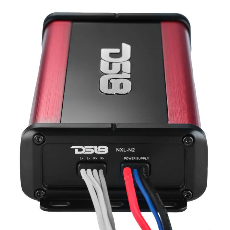 DS18 6.5" Marine Speaker & Amplifier Combo 200W Speakers +300W 2CH IP67 Nano Amp