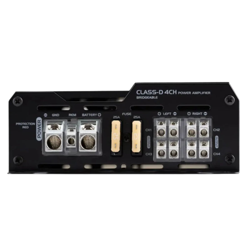 2 Pairs of 6.5" 50 W RMS 4-Ohm J6520 Speakers w/ 4 channel 740W RGB Amplifier