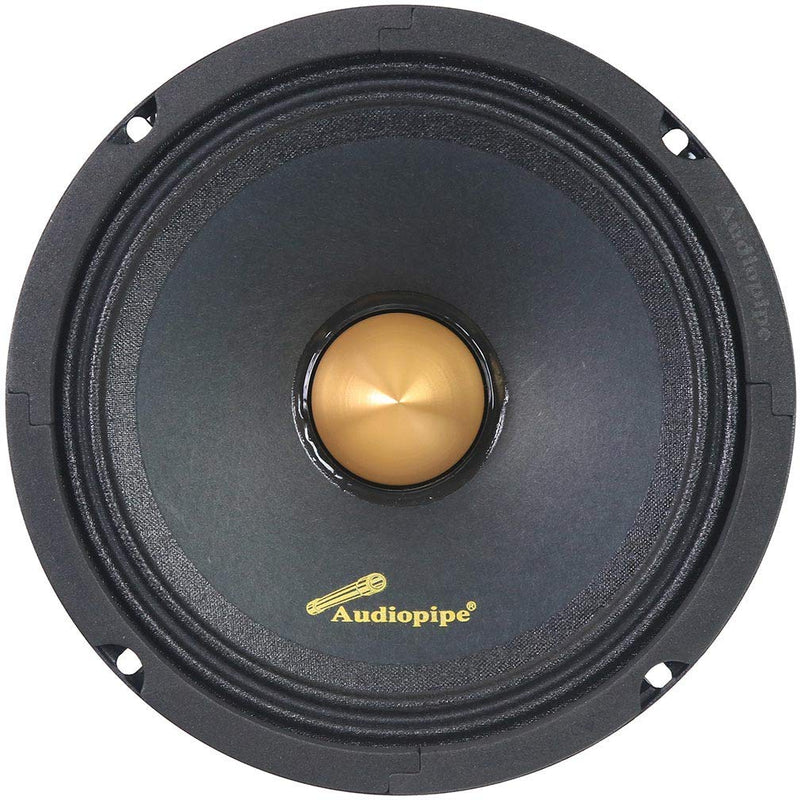 Audiopipe 6" Mid Bass Car Audio Bullet Loud Speaker 200W 4 Ohm Gold