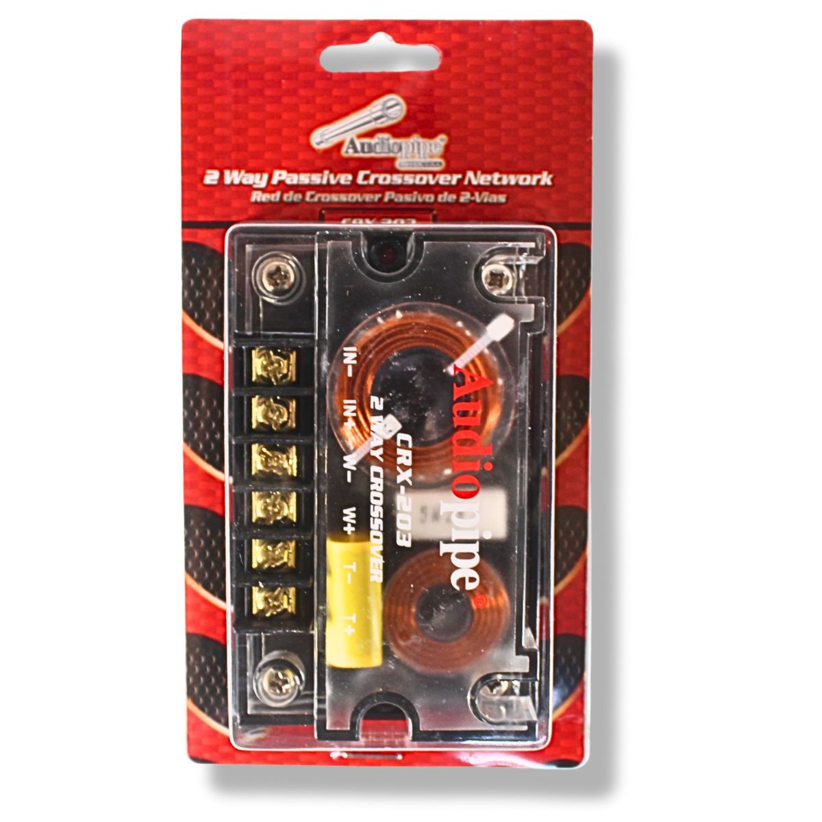 Audiopipe CRX-203 2-Way Passive Crossover | 150W RMS 300W Peak