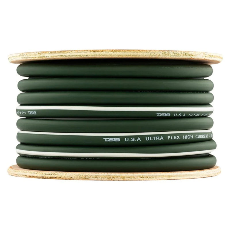 DS18 Car Audio 4 AWG 100% OFC Power/Ground Wire Camo Green Lot Cut By The Foot