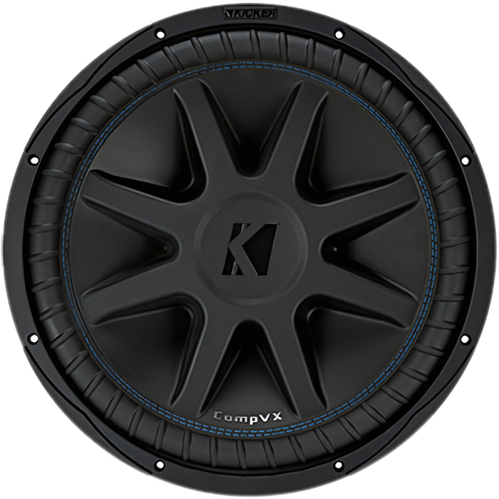 15" 1000W RMS 2-Ohm DVC Subwoofer Kicker CompVX Series 50CVX152