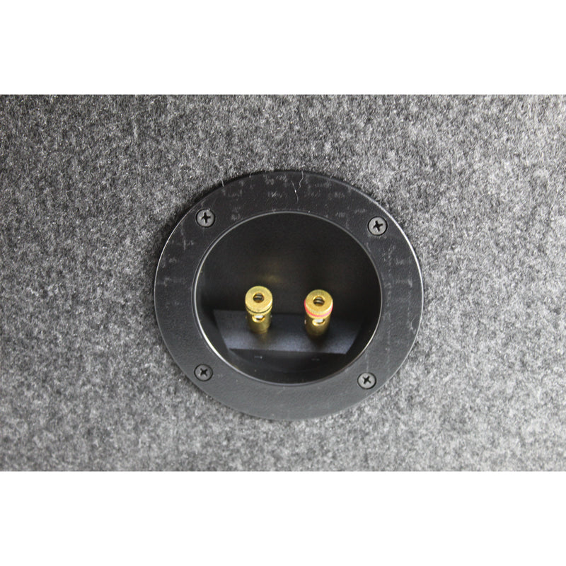 Dual 12” Sealed Carpeted Subwoofer Box Made w/ Heavy-Duty MDF Construction