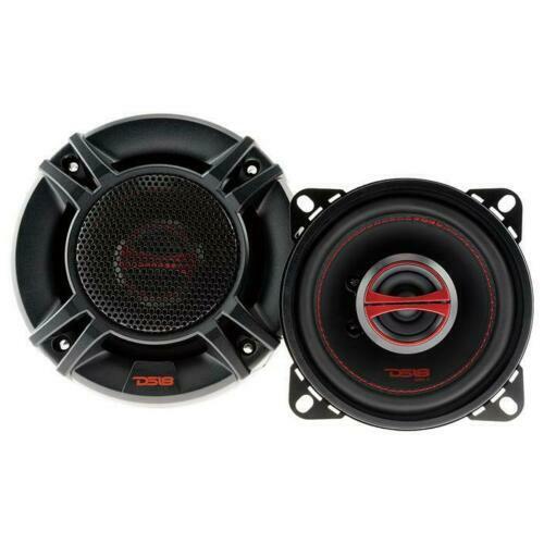 2x 4" 2-Way Coaxial Speaker 240 Watts Dome Tweeter 4 ohm DS18 GEN-X4 Series