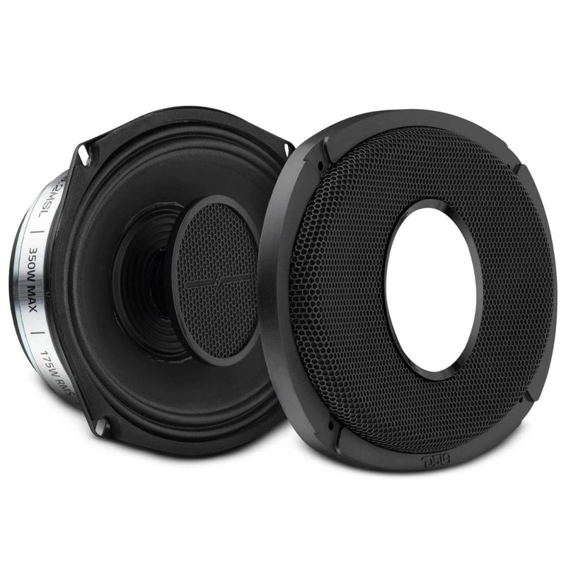 DS18 PRO-HY69.2MSL 6x9" 175W RMS 2 Ohm Slim Hybrid Neo Driver Speaker w Grille