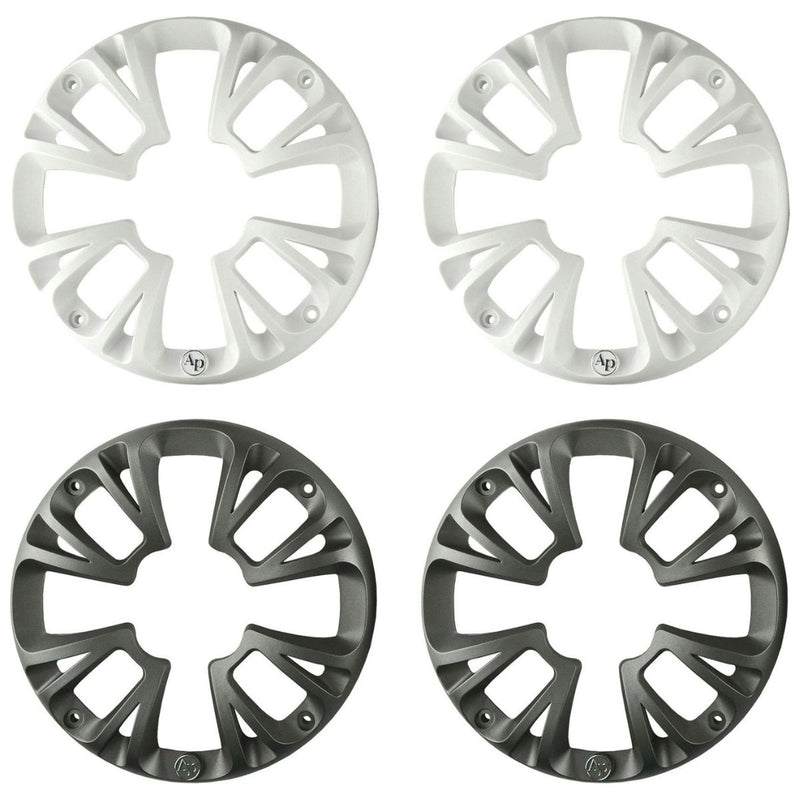 8" Coaxial 250W RMS 4-Ohm 2-Way Marine Speaker Pair w/ LED Lights Audiopipe