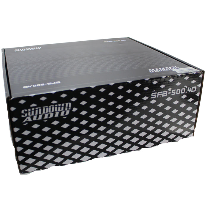 Sundown Audio Full Range 4 Channel 4 Ohm 500W RMS SFB-500.4D Amplifier