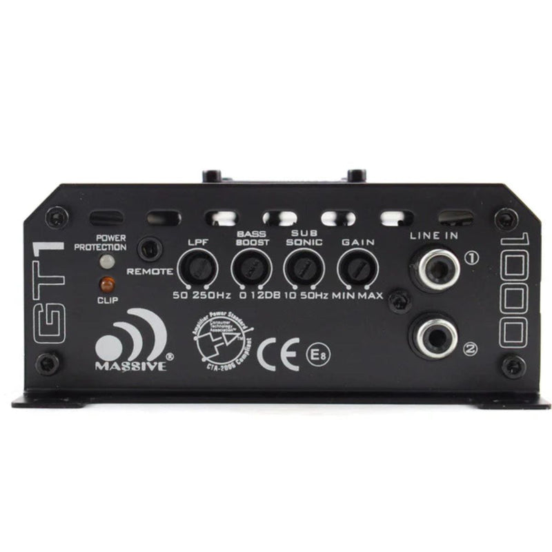 520 Watts RMS 1 Ohm 1 Ch Class D Monoblock Car Audio Amplifier Massive Audio