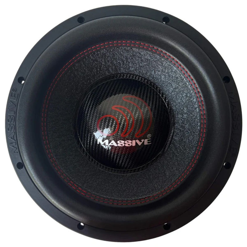 12" 3000W RMS 4-Ohm 4" Dual VC Mega 70 lbs. Subwoofer Massive Audio H124XR