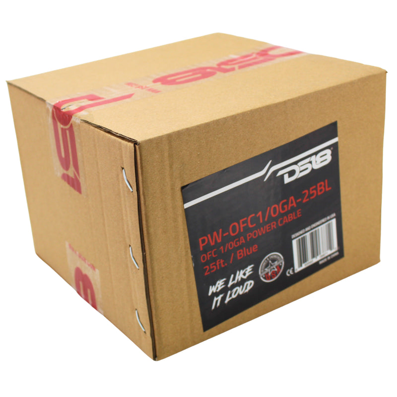 DS18 Ultra Flex 100% OFC 0GA Ground Power Wire Blue Lot Cut By The Foot