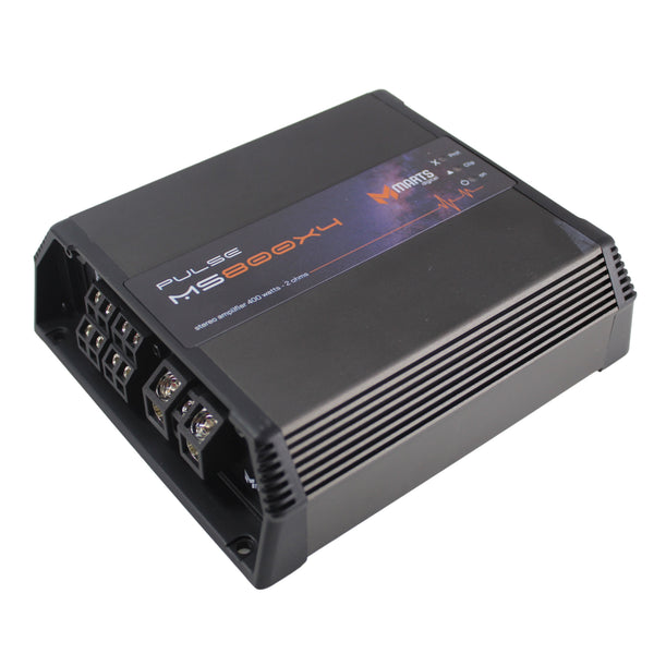 MS-800X4 Compact 4-Channel Amplifier 800 Watt RMS 2Ω Car Audio