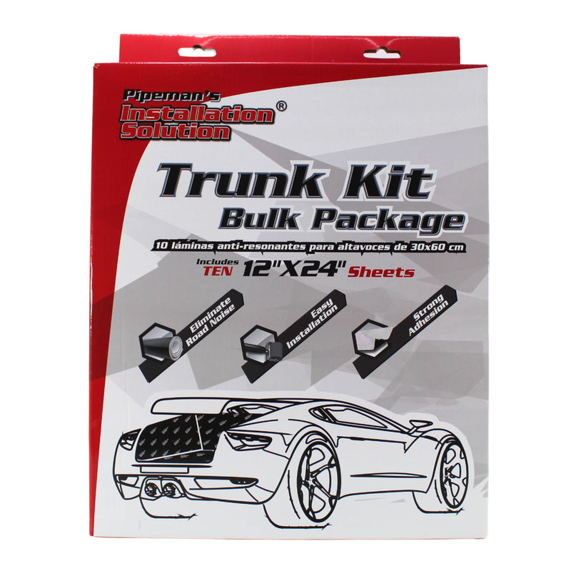 Pipeman's DT101224 12" x 24" Black Sound Deadener Trunk Kit 10 sheets 20 Sq ft