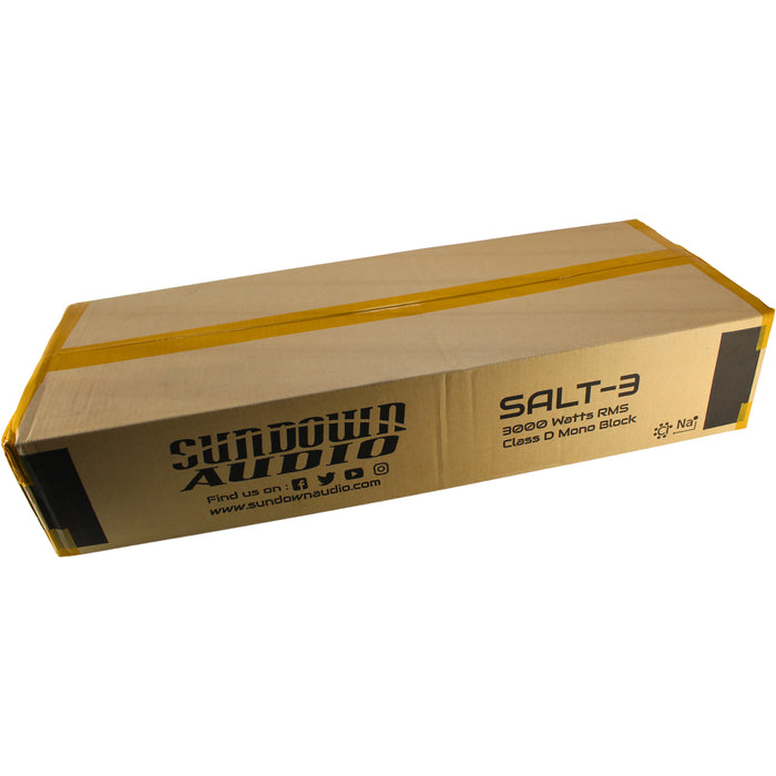 Sundown Audio SALT-3 3000W 1-Ohm Class-D Monoblock Amp w/ Bass Control / SALT-3