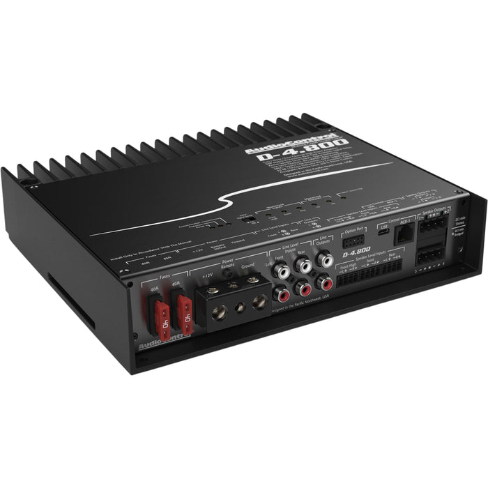 AudioControl 800 Watt 4 Channel Amplifier w/ Built-In DSP Matrix D-4.800