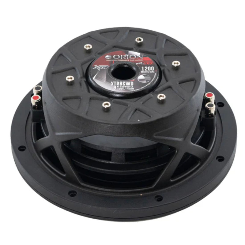 8" DUAL 2 Ohm 300W RMS UV Coated Shallow Subwoofer XTR Series