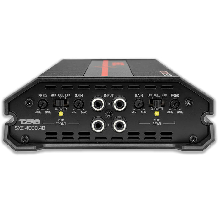 DS18 Car Audio Full Range 4 Channel 4000W Amplifier Class D Black SXE-4000.4D