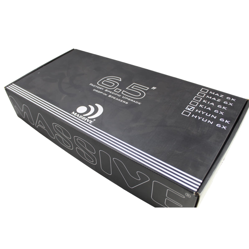 Hyundai Car Audio 6.5" OEM Drop-in, 80 Watts RMS Component Speakers Kit