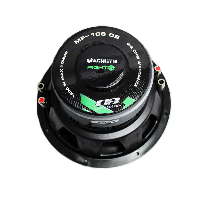 Deaf Bonce Machete 10'' 1600 Watts 2+2 Ohm Dual Voice Coil Subwoofer MF-10S-D2