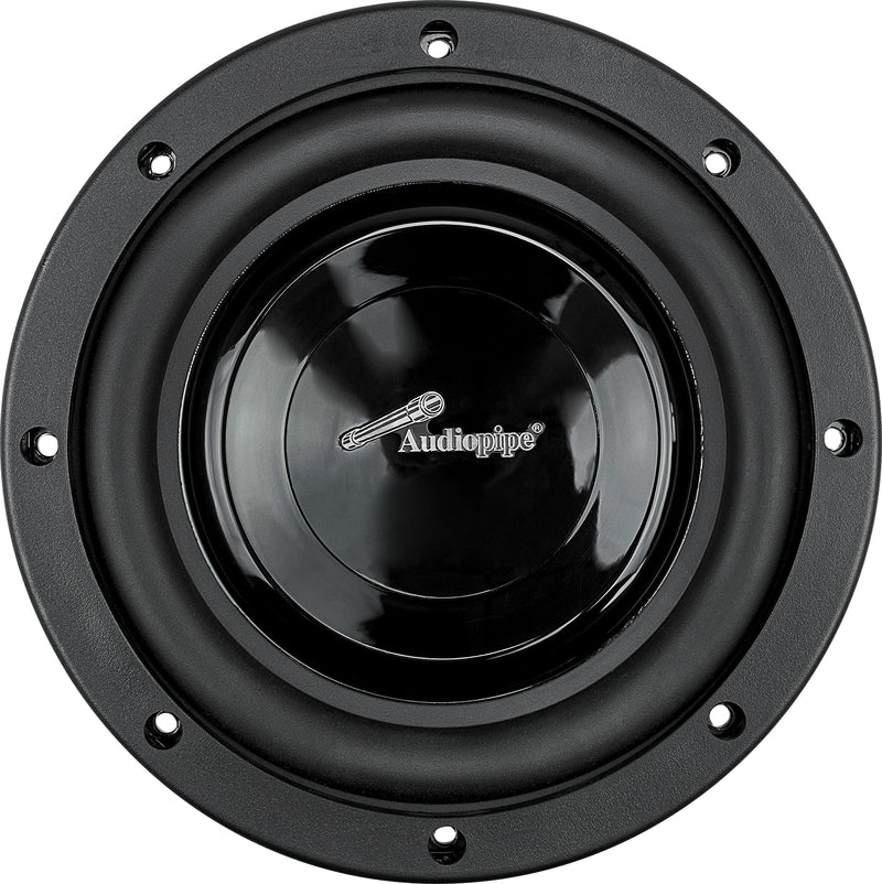 Audiopipe 8" 300W Max Dual Voice Coil 4-Ohm Ultra Shallow Mount Subwoofer