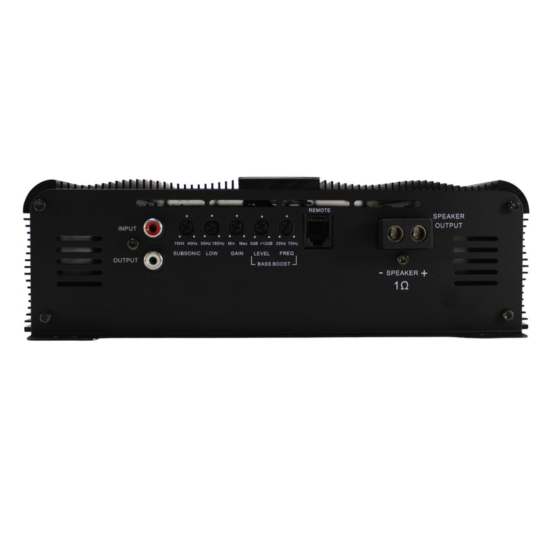 Marts Digital 3000W Monoblock 1 Ohm Class D Amplifier w/ Bass Knob MXB-3000-1