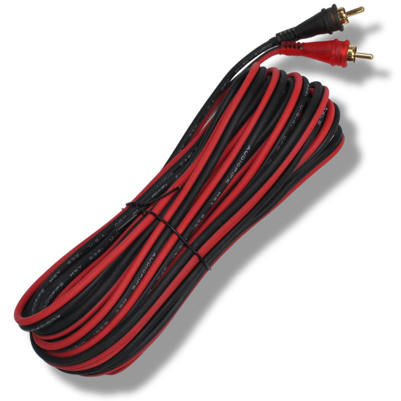 Audiopipe Frosted RCA Cables w/Gold-Plated RCA Connectors (10 Pack) 1.5-25 Feet