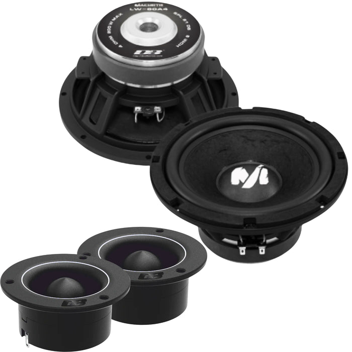 Deaf Bonce Machete Series 8" 100W & 1" 25W RMS 4-Ohm Loudspeaker & Tweeter Combo