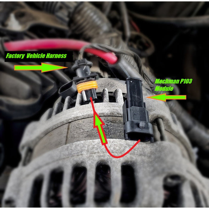 Mechman E-Series 320 Amp High Output Alternator For 2014 - 2018 GM 6.2L Truck