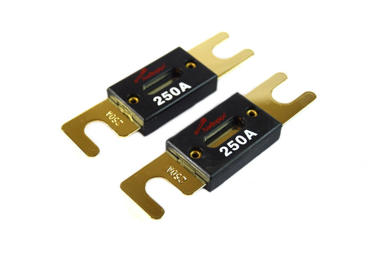Audiopipe 250 Amp 32V Gold Plated ANL Car Audio Fuse Pair / AP-ANL-250A