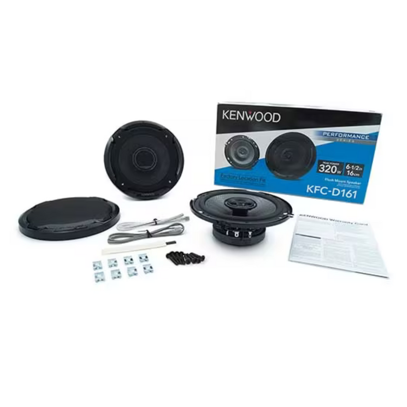 Kenwood 6.5" 2-Way 320W Performance Series Car Speaker System KFC-D161