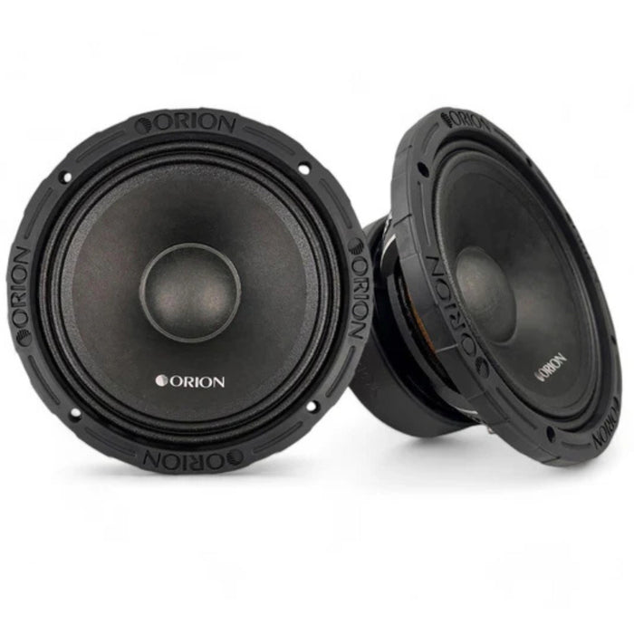 Pair of Orion 2-Ohm 400w RMS XTR Series 8" Midrange Speakers w/Dust Cap